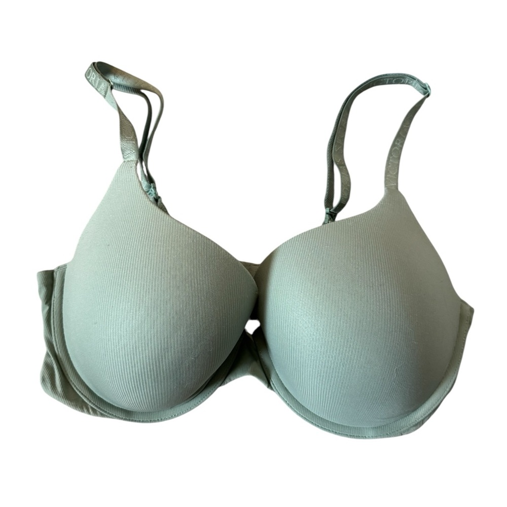 Victorias Secret VS Light Green T Shirt Padded Bra | 36DD